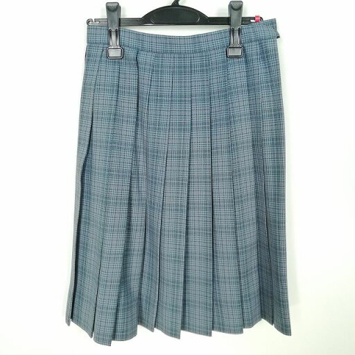 スクールスカート 夏物 w63-丈59 チェック 中学 高校 プリーツ 学生服 制服 女子 中古 HK7193 スクールスカート 夏物 w63-丈59 チェック 中学 高校 プリーツ 学生服 制服 女子 中古 HK7193