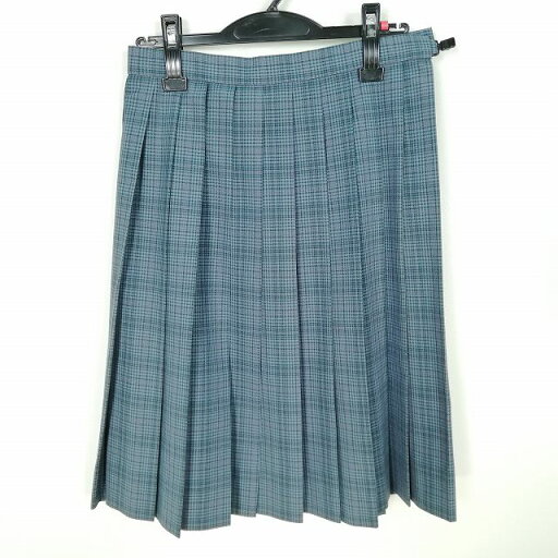 スクールスカート 夏物 w63-丈59 チェック 中学 高校 プリーツ 学生服 制服 女子 中古 HK7194 スクールスカート 夏物 w63-丈59 チェック 中学 高校 プリーツ 学生服 制服 女子 中古 HK7194