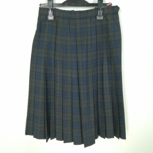 スクールスカート 夏物 w63-丈64 チェック 中学 高校 プリーツ 学生服 制服 女子 中古 HK7195 スクールスカート 夏物 w63-丈64 チェック 中学 高校 プリーツ 学生服 制服 女子 中古 HK7195