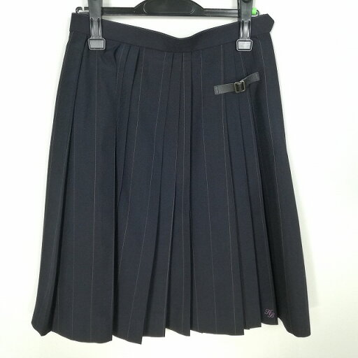 スクールスカート 夏物 w66-丈58 ストライプ 兵庫姫路別所高校 プリーツ 学生服 制服 女子 中古 HK7200 スクールスカート 夏物 w66-丈58 ストライプ 兵庫姫路別所高校 プリーツ 学生服 制服 女子 中古 HK7200