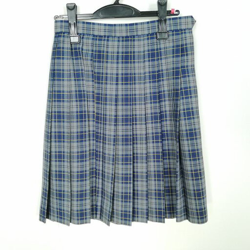 スクールスカート 夏物 w63-丈56 チェック 中学 高校 プリーツ 学生服 制服 女子 中古 HK7204 スクールスカート 夏物 w63-丈56 チェック 中学 高校 プリーツ 学生服 制服 女子 中古 HK7204