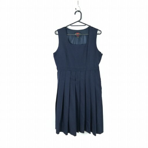 ジャンパースカート 150A バスト88 ウエスト74 冬物 女子 学生服 中学 高校 紺 制服 中古 ランクC NA6503 ジャンパースカート 150A バスト88 ウエスト74 冬物 女子 学生服 中学 高校 紺 制服 中古 ランクC NA6503