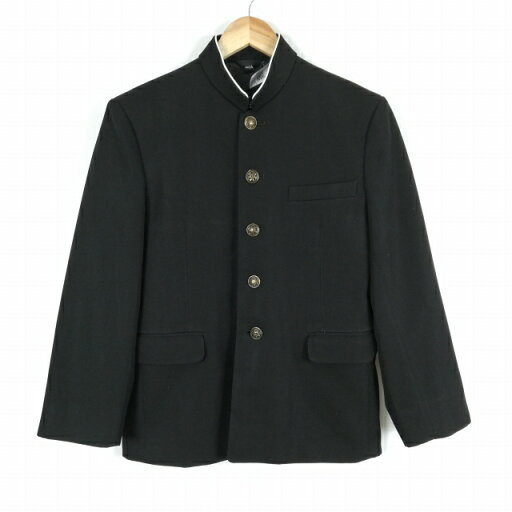 学生服 学ラン 160A 男子 トンボ 上着 丸洗い可 ウール混 標準型学生服 ラウンドカラー カシドス 黒 中古 ランクC a3 JJ6772 学生服 学ラン 160A 男子 トンボ 上着 丸洗い可 ウール混 標準型学生服 ラウンドカラー カシドス 黒 中古 ランクC a3 JJ6772