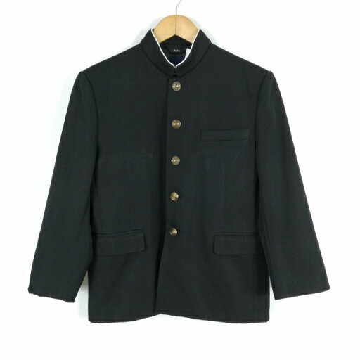 学生服 学ラン 160A 男子 トンボ 上着 ウール混 ラウンドカラー カシドス 黒 中古 ランクC a3 JJ6775 学生服 学ラン 160A 男子 トンボ 上着 ウール混 ラウンドカラー カシドス 黒 中古 ランクC a3 JJ6775
