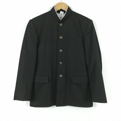 学生服 学ラン 170A 男子 上着 丸洗い可 ウール混 標準型学生服 ラウンドカラー カシドス 黒 中古 ランクB a3 JJ6783 学生服 学ラン 170A 男子 上着 丸洗い可 ウール混 標準型学生服 ラウンドカラー カシドス 黒 中古 ランクB a3 JJ6783