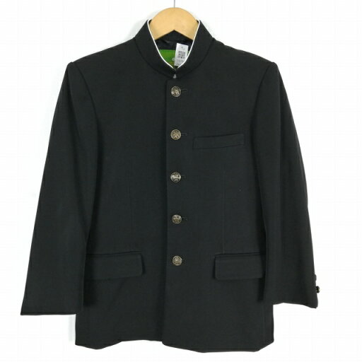 学生服 学ラン 160A 男子 上着 丸洗い可 標準型学生服 ラウンドカラー カシドス 黒 中古 ランクC a3 JJ6791 学生服 学ラン 160A 男子 上着 丸洗い可 標準型学生服 ラウンドカラー カシドス 黒 中古 ランクC a3 JJ6791