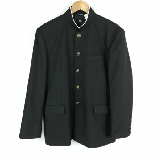 学生服 学ラン 180A 男子 上着 丸洗い可 ウール混 標準型学生服 ラウンドカラー サージ 黒 中古 ランクB a3 JJ6795 学生服 学ラン 180A 男子 上着 丸洗い可 ウール混 標準型学生服 ラウンドカラー サージ 黒 中古 ランクB a3 JJ6795