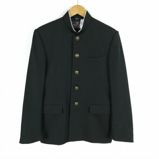 学生服 学ラン 165A 男子 上着 丸洗い可 ウール混 ラウンドカラー カシドス 黒 中古 ランクB a3 JJ6797 学生服 学ラン 165A 男子 上着 丸洗い可 ウール混 ラウンドカラー カシドス 黒 中古 ランクB a3 JJ6797