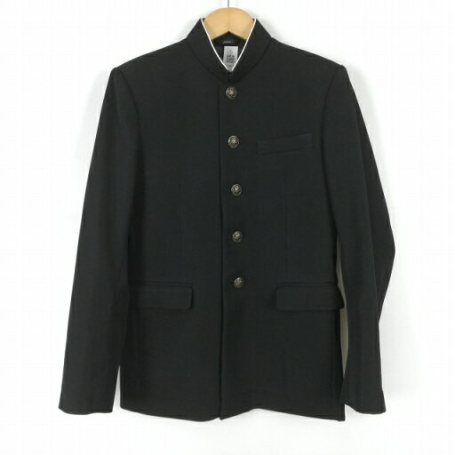 学生服 学ラン 155A 男子 上着 丸洗い可 ウール混 ラウンドカラー カシドス 黒 中古 ランクB a3 JJ6823 学生服 学ラン 155A 男子 上着 丸洗い可 ウール混 ラウンドカラー カシドス 黒 中古 ランクB a3 JJ6823