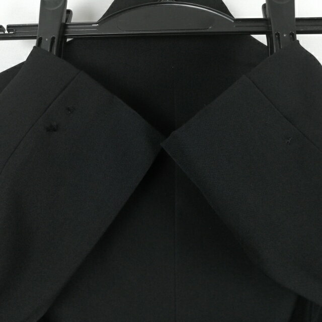 学生服 学ラン 160A 男子 カンコー 上着 丸洗い可 ウール混 標準型学生服 ラウンドカラー カシドス 黒 中古 ランクB a3 JJ6849