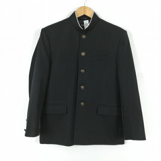 学生服 学ラン 165A 男子 上着 丸洗い可 ウール混 標準型学生服 ラウンドカラー カシドス 黒 中古 ランクC a3 JJ6858 学生服 学ラン 165A 男子 上着 丸洗い可 ウール混 標準型学生服 ラウンドカラー カシドス 黒 中古 ランクC a3 JJ6858
