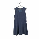 ジャンパースカート バスト86 ウエスト78 冬物 女子 学生服 中学 高校 紺 制服 中古 ランクB NA6862