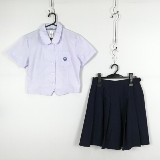 ブラウス スカート 上下2点セット S 富士ヨット 夏物 女子 学生服 大淀学園宮崎鵬翔高校 白 制服 中古 ランクC EY5462 ブラウス スカート 上下2点セット S 富士ヨット 夏物 女子 学生服 大淀学園宮崎鵬翔高校 白 制服 中古 ランクC EY5462