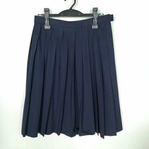 スクールスカート 夏物 w66-丈60 紺 中学 高校 プリーツ 学生服 制服 女子 中古 HK2861 スクールスカート 夏物 w66-丈60 紺 中学 高校 プリーツ 学生服 制服 女子 中古 HK2861