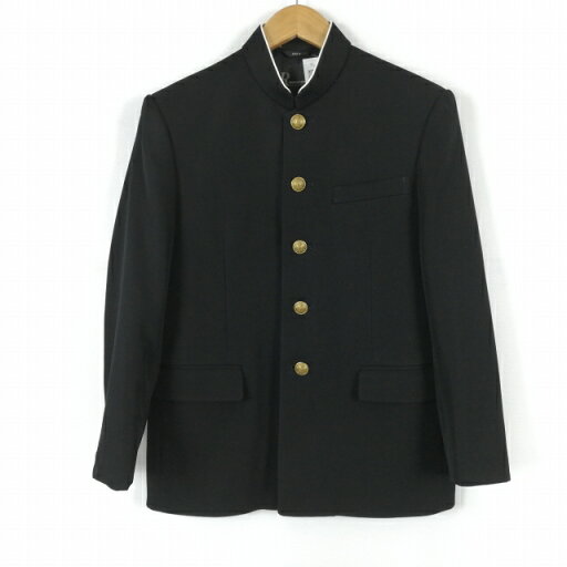 学生服 学ラン 160A 男子 上着 丸洗い可 ウール混 標準型学生服 ラウンドカラー カシドス 黒 中古 ランクB a3 JJ6827 学生服 学ラン 160A 男子 上着 丸洗い可 ウール混 標準型学生服 ラウンドカラー カシドス 黒 中古 ランクB a3 JJ6827
