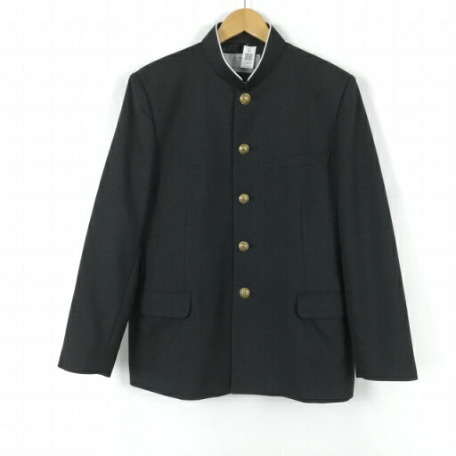 学生服 学ラン 165B 男子 上着 ウール混 ラウンドカラー サージ 黒 中古 ランクC a3 JJ6847 学生服 学ラン 165B 男子 上着 ウール混 ラウンドカラー サージ 黒 中古 ランクC a3 JJ6847