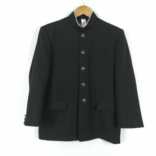学生服 学ラン 160A 男子 上着 丸洗い可 標準型学生服 ラウンドカラー カシドス 黒 中古 ランクC a3 JJ6874 学生服 学ラン 160A 男子 上着 丸洗い可 標準型学生服 ラウンドカラー カシドス 黒 中古 ランクC a3 JJ6874