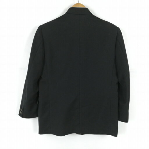 学生服 学ラン 160A 男子 上着 丸洗い可 標準型学生服 ラウンドカラー カシドス 黒 中古 ランクC a3 JJ6874