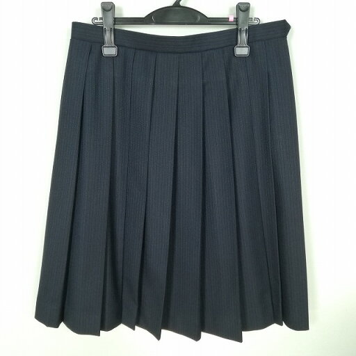 スクールスカート 大きいサイズ 冬物 w72-丈63 ストライプ 中学 高校 プリーツ 学生服 制服 女子 中古 HK7776 スクールスカート 大きいサイズ 冬物 w72-丈63 ストライプ 中学 高校 プリーツ 学生服 制服 女子 中古 HK7776