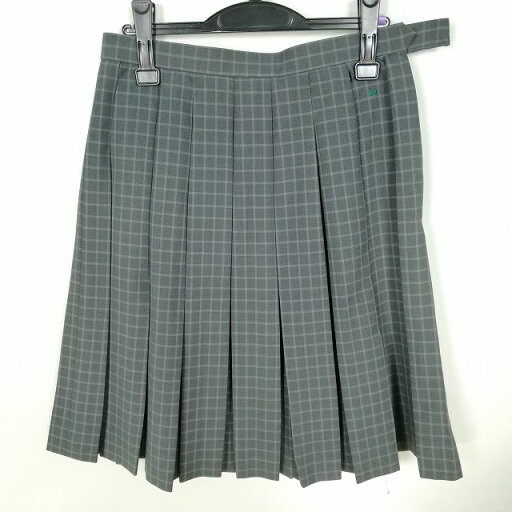 スクールスカート 大きいサイズ 夏物 w75-丈59 チェック 埼玉越谷西高校 プリーツ 学生服 制服 女子 中古 HK7893 スクールスカート 大きいサイズ 夏物 w75-丈59 チェック 埼玉越谷西高校 プリーツ 学生服 制服 女子 中古 HK7893