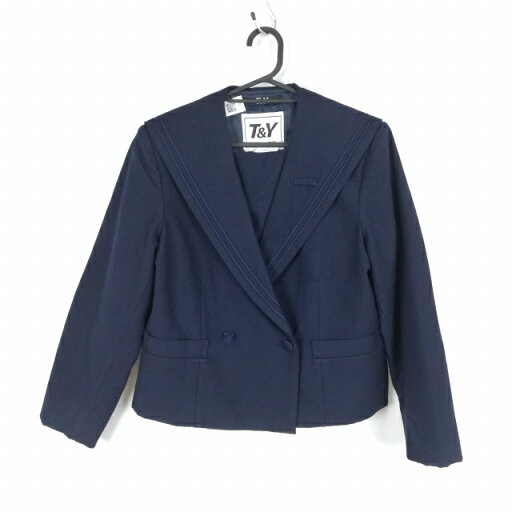 セーラー服 上着 160A 冬物 青2本線 女子 学生服 神奈川厚木高校 紺 制服 中古 ランクC NA0983 セーラー服 上着 160A 冬物 青2本線 女子 学生服 神奈川厚木高校 紺 制服 中古 ランクC NA0983
