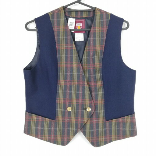 ベスト 上着 トンボ 冬物 女子 学生服 沖縄向陽高校 制服 中古 ランクB EY6678 ベスト 上着 トンボ 冬物 女子 学生服 沖縄向陽高校 制服 中古 ランクB EY6678