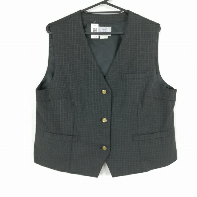 ベスト 上着 カンコー 夏物 女子 学生服 福岡育徳館高校 制服 中古 ランクB EY6691