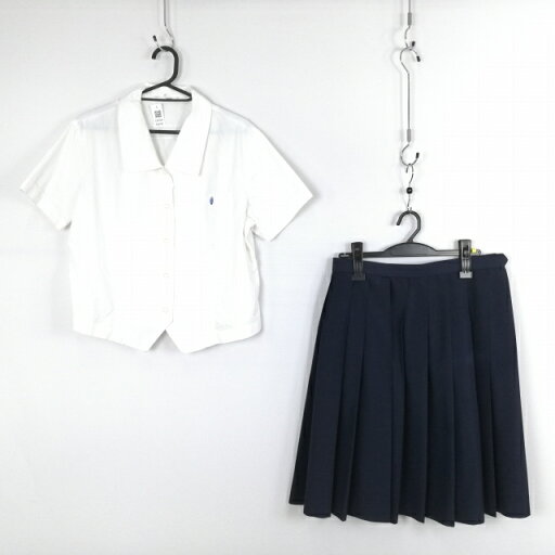 ブラウス スカート 上下2点セット 大きいサイズ 特大 トンボ 夏物 女子 学生服 宮崎高鍋高校 白 制服 中古 ランクC EY6759 ブラウス スカート 上下2点セット 大きいサイズ 特大 トンボ 夏物 女子 学生服 宮崎高鍋高校 白 制服 中古 ランクC EY6759