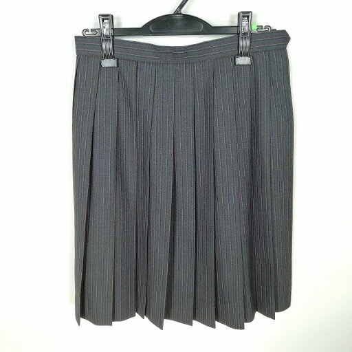 スクールスカート 夏物 w66-丈57 ストライプ 中学 高校 プリーツ 学生服 制服 女子 中古 HK7902 スクールスカート 夏物 w66-丈57 ストライプ 中学 高校 プリーツ 学生服 制服 女子 中古 HK7902
