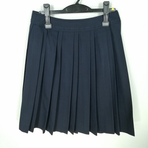 スクールスカート 冬物 w69-丈58 紺 中学 高校 プリーツ 学生服 制服 女子 中古 HK7928 スクールスカート 冬物 w69-丈58 紺 中学 高校 プリーツ 学生服 制服 女子 中古 HK7928