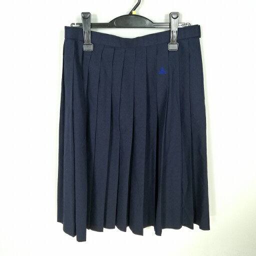 スクールスカート 夏物 w69-丈62 紺 中学 高校 プリーツ 学生服 制服 女子 中古 HK8027 スクールスカート 夏物 w69-丈62 紺 中学 高校 プリーツ 学生服 制服 女子 中古 HK8027