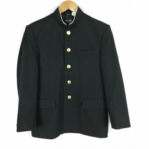 学生服 学ラン 160A 男子 上着 丸洗い可 ウール混 標準型学生服 ラウンドカラー カシドス 黒 中古 ランクC a3 JJ6820 学生服 学ラン 160A 男子 上着 丸洗い可 ウール混 標準型学生服 ラウンドカラー カシドス 黒 中古 ランクC a3 JJ6820