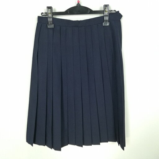 スクールスカート 夏物 w63-丈62 紺 中学 高校 プリーツ 学生服 制服 女子 中古 HK6623 スクールスカート 夏物 w63-丈62 紺 中学 高校 プリーツ 学生服 制服 女子 中古 HK6623