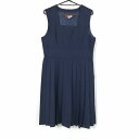 ジャンパースカート 165A バスト88 ウエスト78 トンボ 夏物 女子 学生服 中学 高校 紺 制服 中古 ランクB NA5998