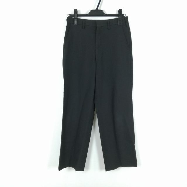 学生ズボン 夏物 W74 富士ヨット 標準型学生服 男子 学ラン 夏ズボン カシドス ノータック 中古 黒 ランクC a2 PP4326