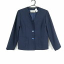 イートン 上着 冬物 女子 学生服 中学 高校 紺 制服 中古 ランクC EY1980