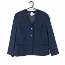イートン 上着 160B 大きいサイズ オリーブデオリーブ 冬物 女子 学生服 中学 高校 紺 制服 中古 ランクB EY8927