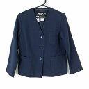 イートン 上着 冬物 女子 学生服 中学 高校 紺 制服 中古 ランクC EY8937