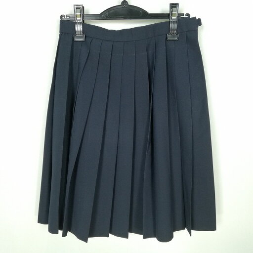 スクールスカート 夏物 w63-丈54 紺 中学 高校 プリーツ 学生服 制服 女子 中古 HK0434 スクールスカート 夏物 w63-丈54 紺 中学 高校 プリーツ 学生服 制服 女子 中古 HK0434