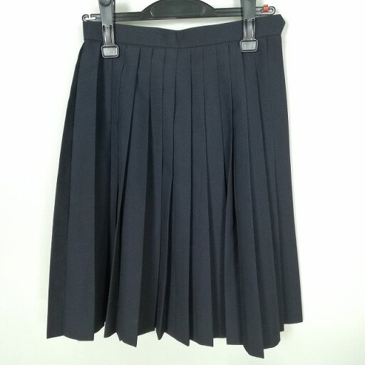 スクールスカート 夏物 w60-丈56 紺 中学 高校 プリーツ 学生服 制服 女子 中古 HK0435 スクールスカート 夏物 w60-丈56 紺 中学 高校 プリーツ 学生服 制服 女子 中古 HK0435