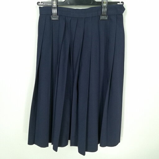 スクールスカート 夏物 w60-丈55 紺 中学 高校 プリーツ 学生服 制服 女子 中古 HK0441 スクールスカート 夏物 w60-丈55 紺 中学 高校 プリーツ 学生服 制服 女子 中古 HK0441