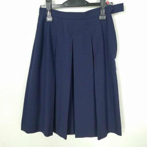 スクールスカート 夏物 w63-丈60 紺 中学 高校 プリーツ 学生服 制服 女子 中古 HK0456 スクールスカート 夏物 w63-丈60 紺 中学 高校 プリーツ 学生服 制服 女子 中古 HK0456