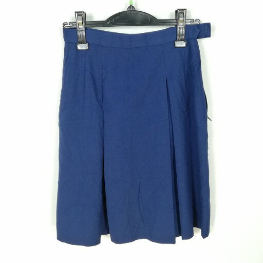 スクールスカート 冬物 w66-丈52 花紺 中学 高校 プリーツ 学生服 制服 女子 中古 HK0542 スクールスカート 冬物 w66-丈52 花紺 中学 高校 プリーツ 学生服 制服 女子 中古 HK0542