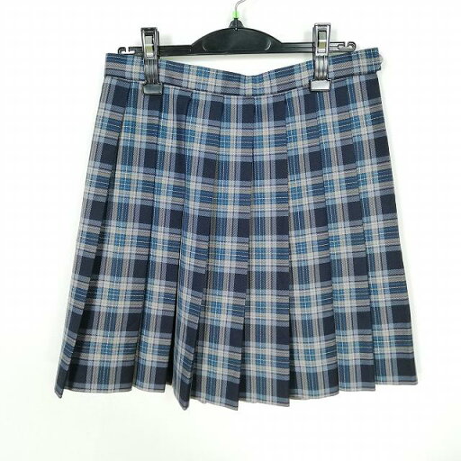 スクールスカート 冬物 w66-丈47 チェック 中学 高校 プリーツ 学生服 制服 女子 中古 HK1310 スクールスカート 冬物 w66-丈47 チェック 中学 高校 プリーツ 学生服 制服 女子 中古 HK1310