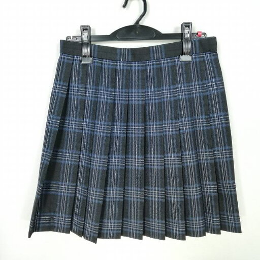 スクールスカート 冬物 w63-丈46 チェック 中学 高校 プリーツ 学生服 制服 女子 中古 HK1344 スクールスカート 冬物 w63-丈46 チェック 中学 高校 プリーツ 学生服 制服 女子 中古 HK1344