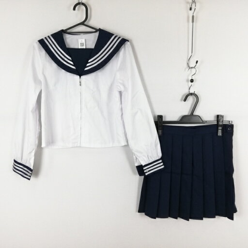 コスプレ セーラー服 マイクロミニスカート 上下2点セット M 白3本線 女子 学生服 中学 高校 白 制服 中古 GM2091 コスプレ セーラー服 マイクロミニスカート 上下2点セット M 白3本線 女子 学生服 中学 高校 白 制服 中古 GM2091