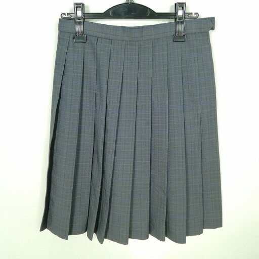 スクールスカート 冬物 w66-丈56 チェック 中学 高校 プリーツ 学生服 制服 女子 中古 HK0550 スクールスカート 冬物 w66-丈56 チェック 中学 高校 プリーツ 学生服 制服 女子 中古 HK0550