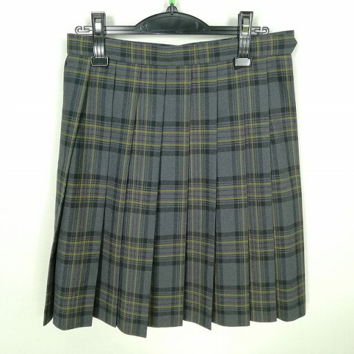 スクールスカート 冬物 w66-丈53 チェック 中学 高校 プリーツ 学生服 制服 女子 中古 HK0551 スクールスカート 冬物 w66-丈53 チェック 中学 高校 プリーツ 学生服 制服 女子 中古 HK0551