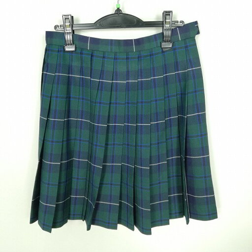 スクールスカート 冬物 w66-丈52 チェック 中学 高校 プリーツ 学生服 制服 女子 中古 HK0554 スクールスカート 冬物 w66-丈52 チェック 中学 高校 プリーツ 学生服 制服 女子 中古 HK0554