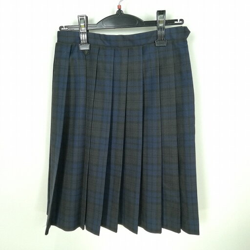 スクールスカート 冬物 w60-丈56 チェック 中学 高校 プリーツ 学生服 制服 女子 中古 HK0562 スクールスカート 冬物 w60-丈56 チェック 中学 高校 プリーツ 学生服 制服 女子 中古 HK0562